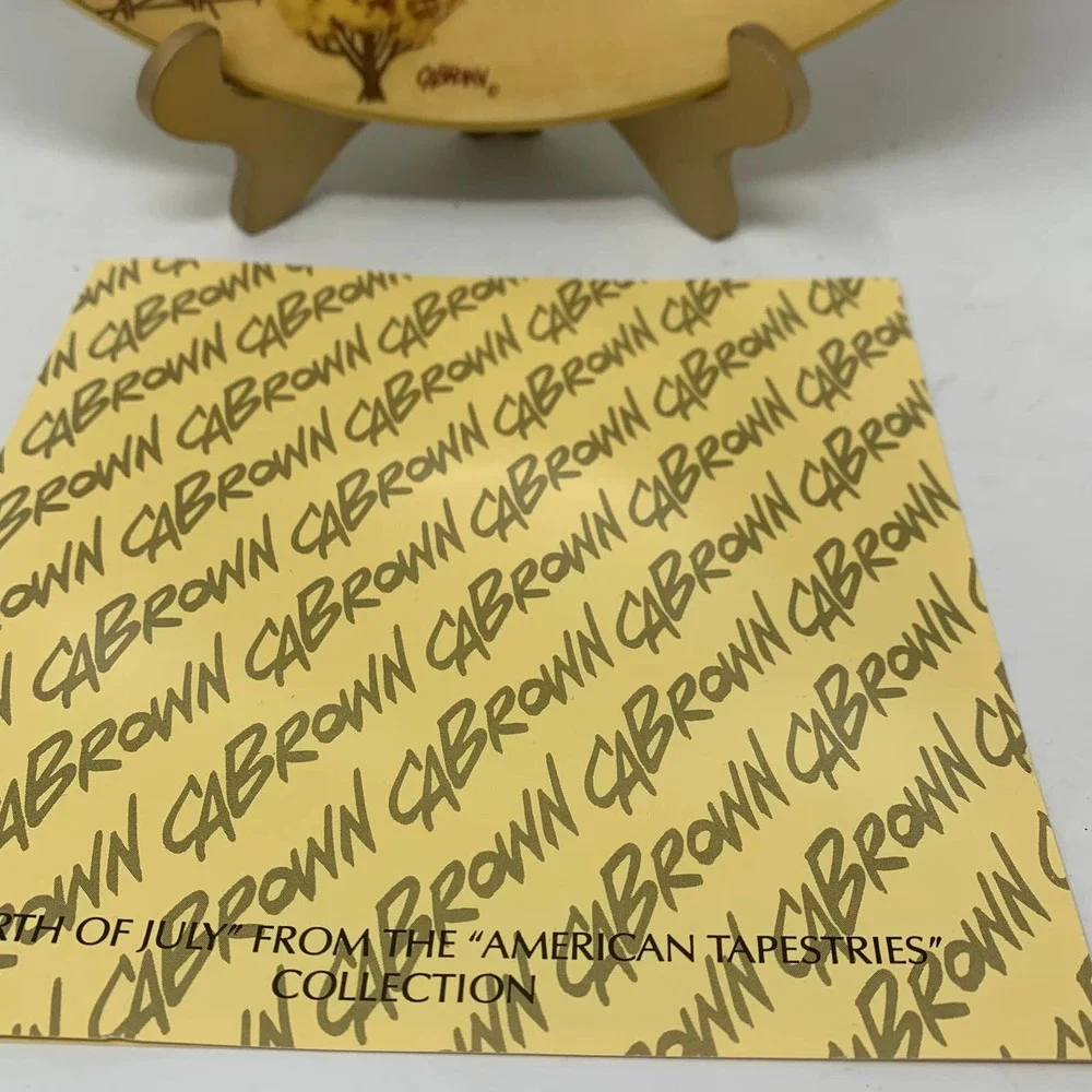 Vtg Marked ROYAL DOULTON 1978 Limited Edition Pumpkin Patch Plate CR BROWN #2639 - Picture 2 of 11